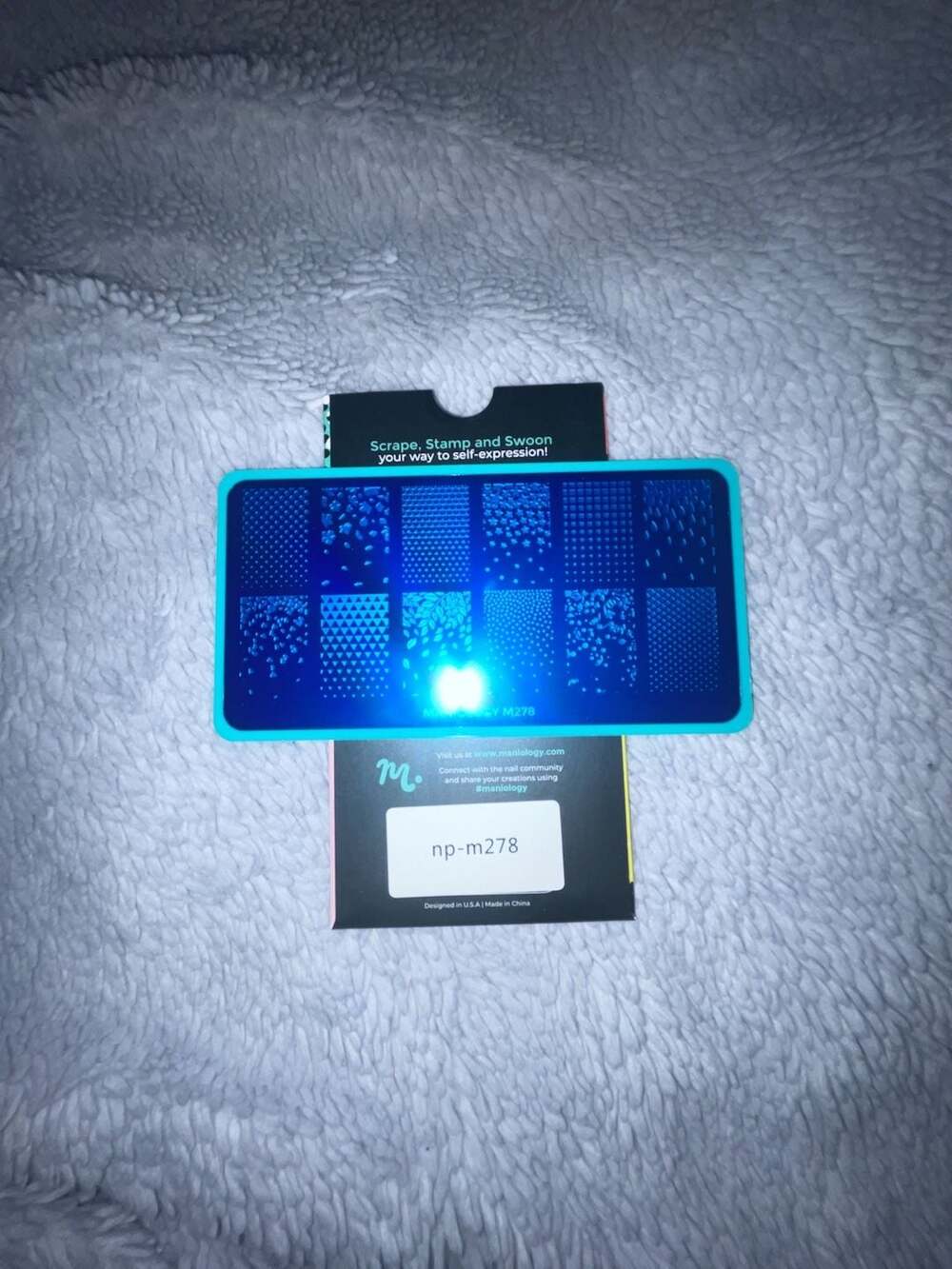 NEW!! Maniology Patterns Nail Stamping Plate number np-m278
